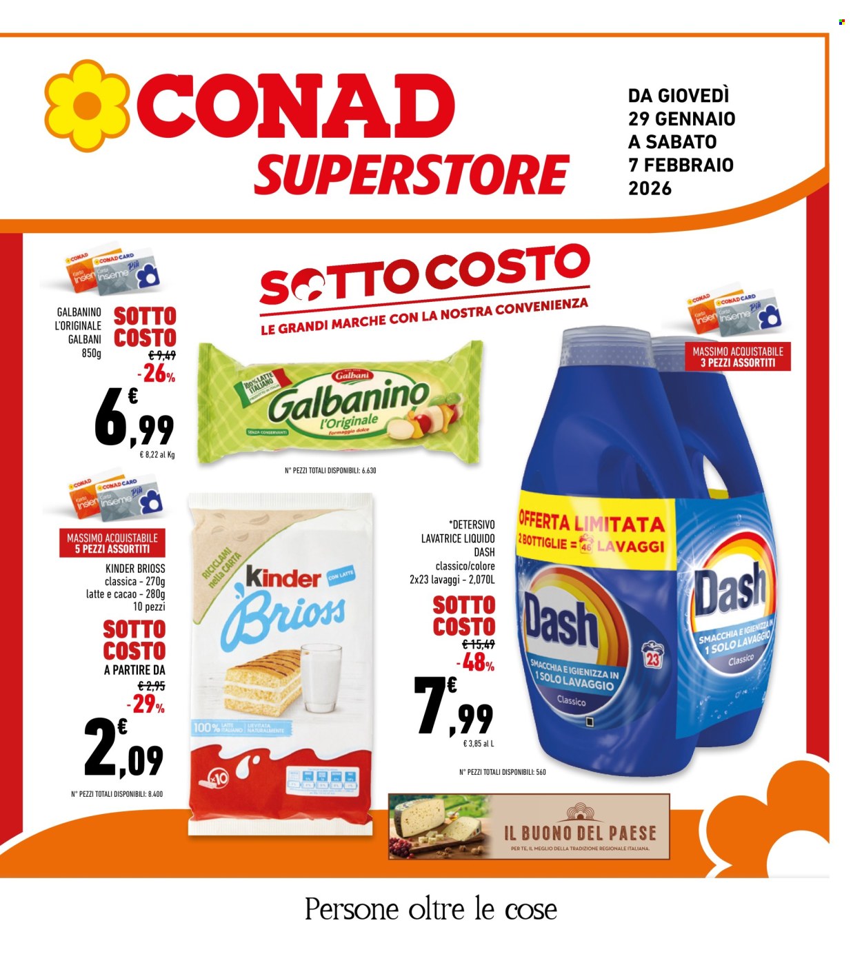 Volantino Conad Superstore - 29/1/2026 - 7/2/2026. Pagina 1