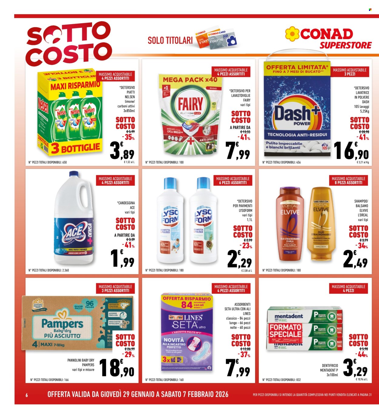 Volantino Conad Superstore - 29/1/2026 - 7/2/2026. Pagina 6