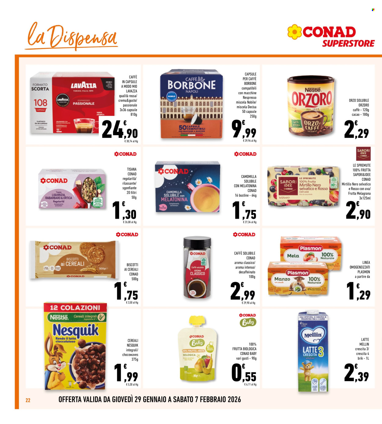 Volantino Conad Superstore - 29/1/2026 - 7/2/2026. Pagina 22
