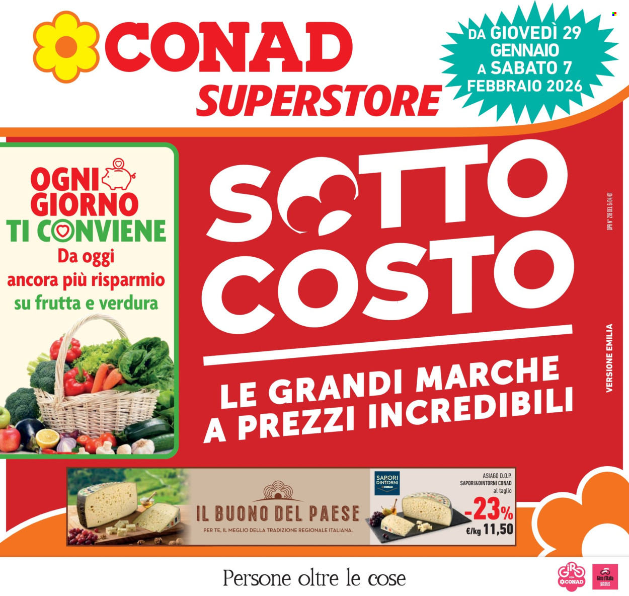 Volantino Conad Superstore - 29/1/2026 - 10/2/2026. Pagina 1
