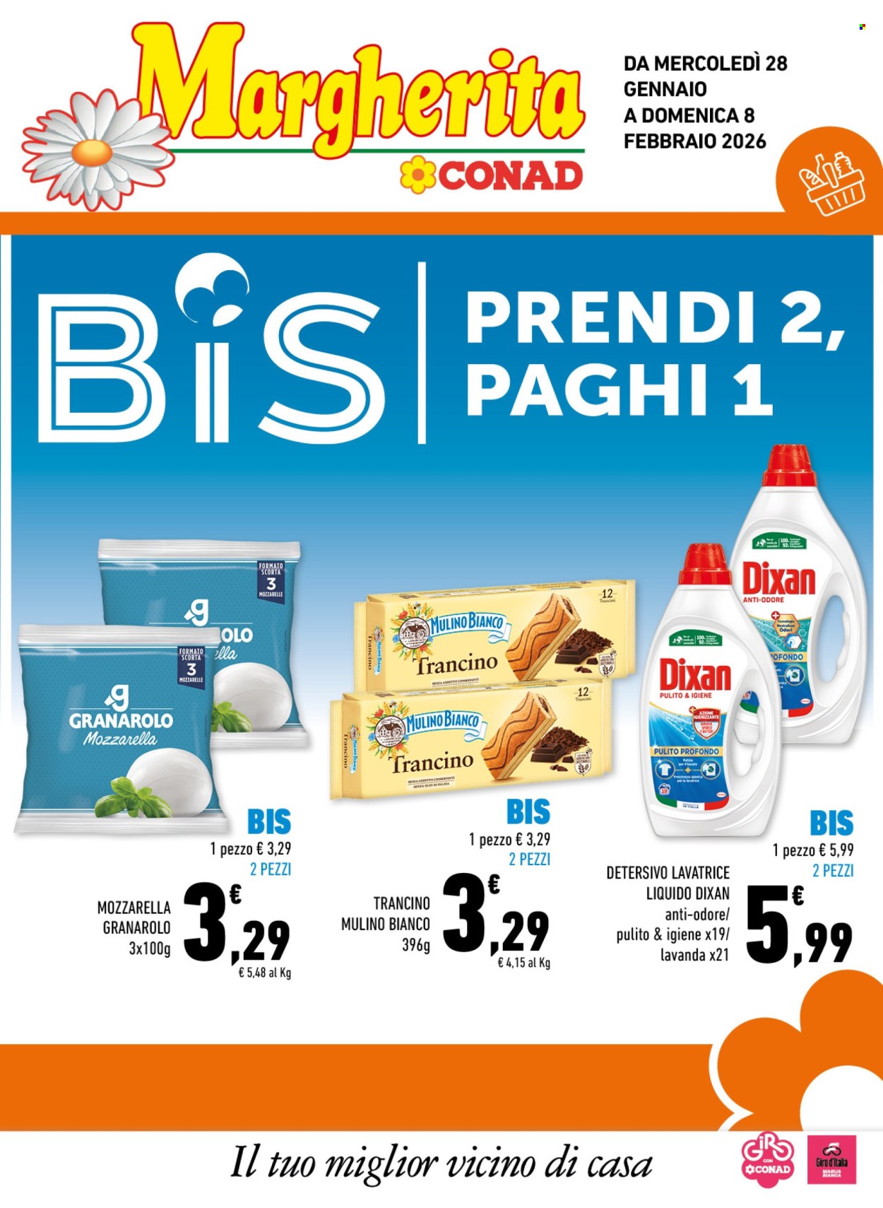 Volantino Margherita Conad - 28/1/2026 - 8/2/2026. Pagina 1