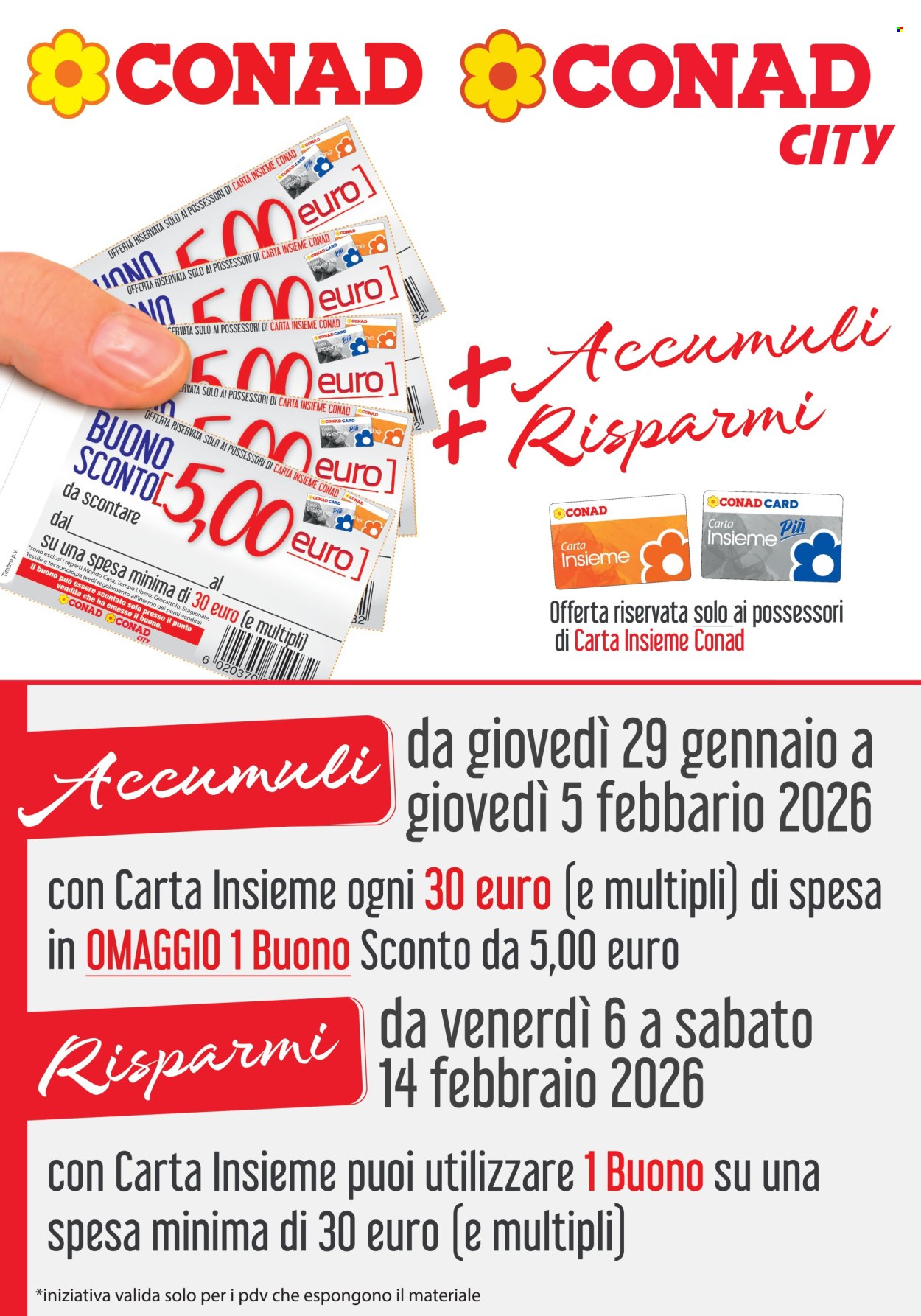 Volantino Conad - 29/1/2026 - 14/2/2026. Pagina 1