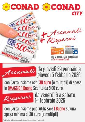 Volantino Conad - 29/1/2026 - 14/2/2026.