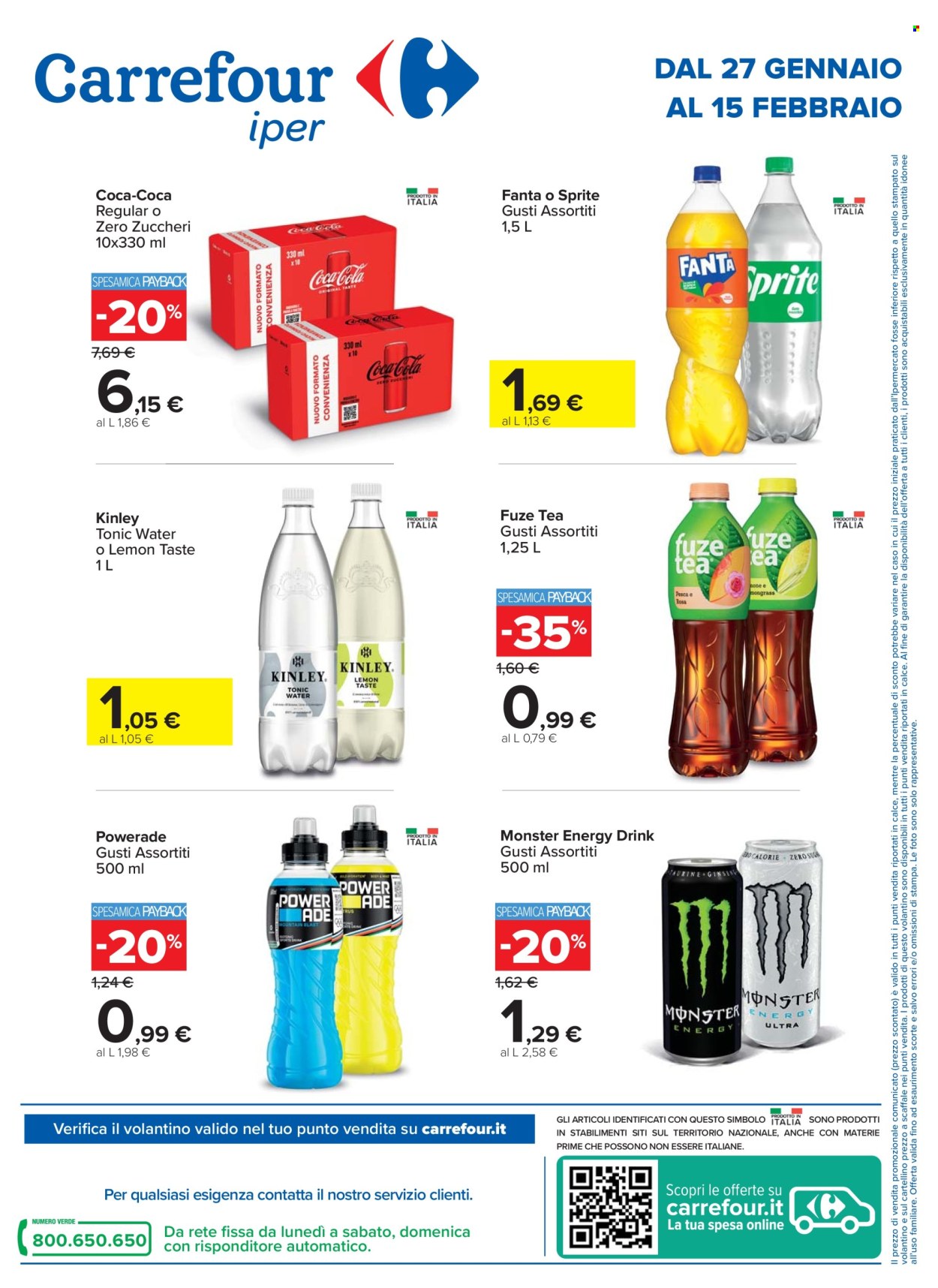 Volantino Carrefour - 27/1/2026 - 15/2/2026. Pagina 1