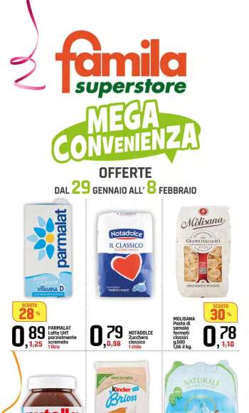 Volantino Famila - 29/1/2026 - 8/2/2026.