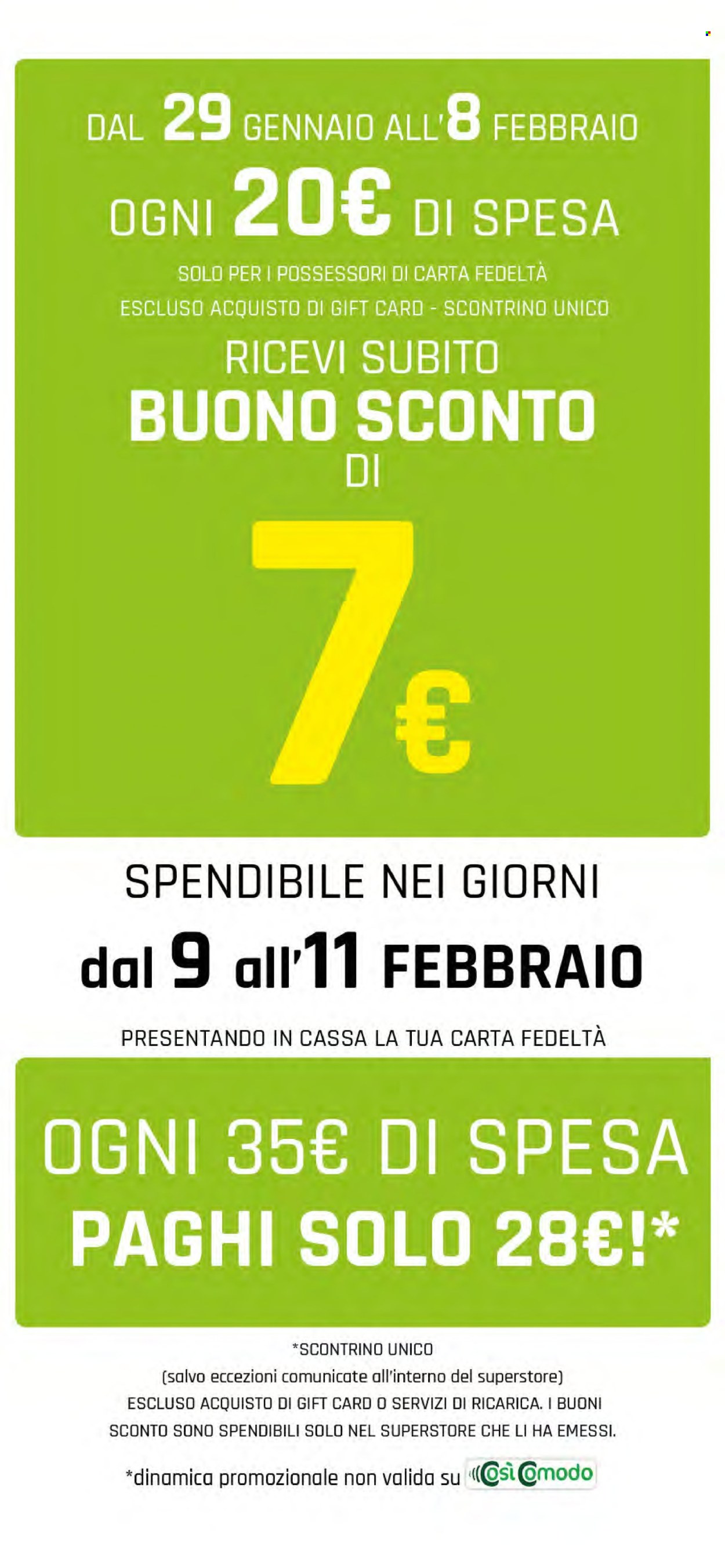 Volantino Famila - 29/1/2026 - 8/2/2026. Pagina 2