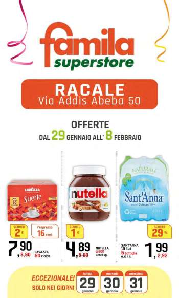 Volantino Famila - 29/1/2026 - 8/2/2026.