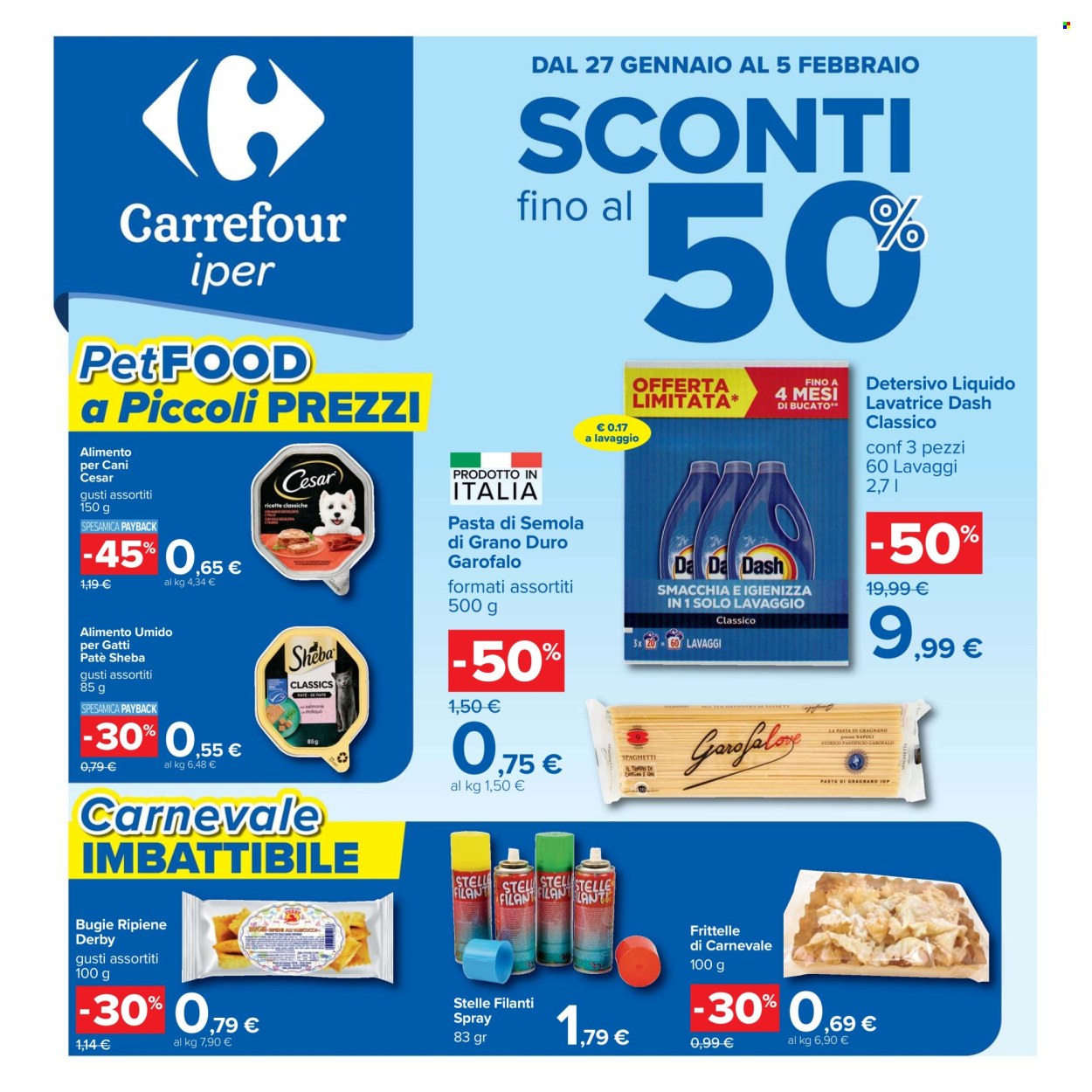 Volantino Carrefour - 27/1/2026 - 5/2/2026. Pagina 1