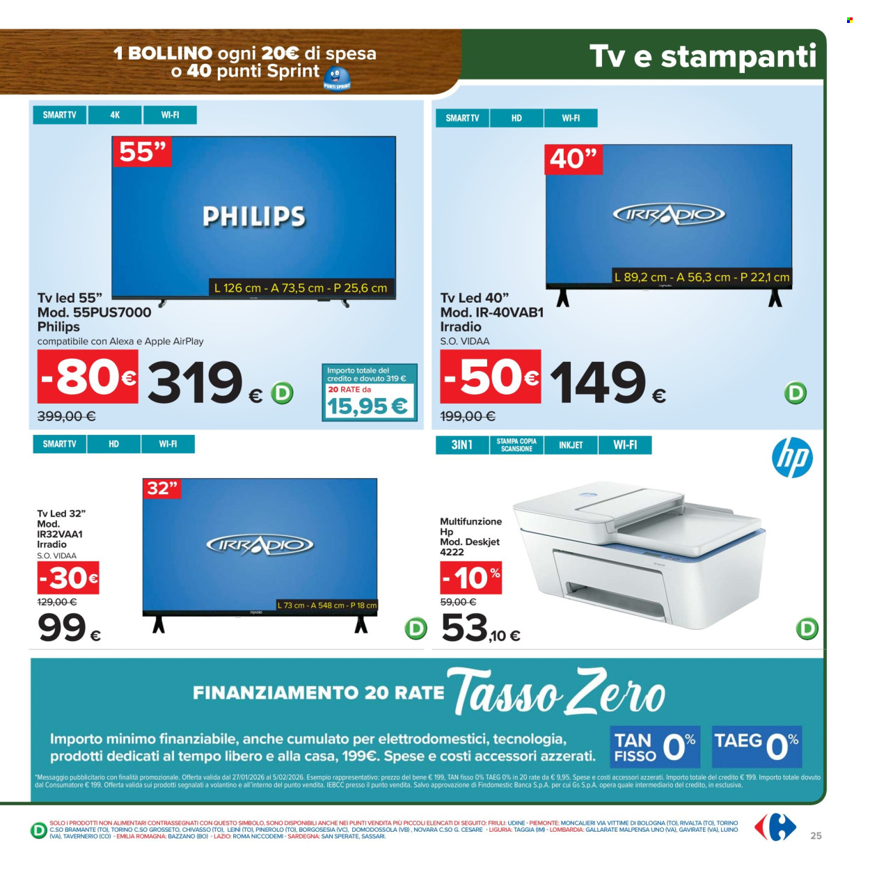 Volantino Carrefour - 27/1/2026 - 5/2/2026. Pagina 25