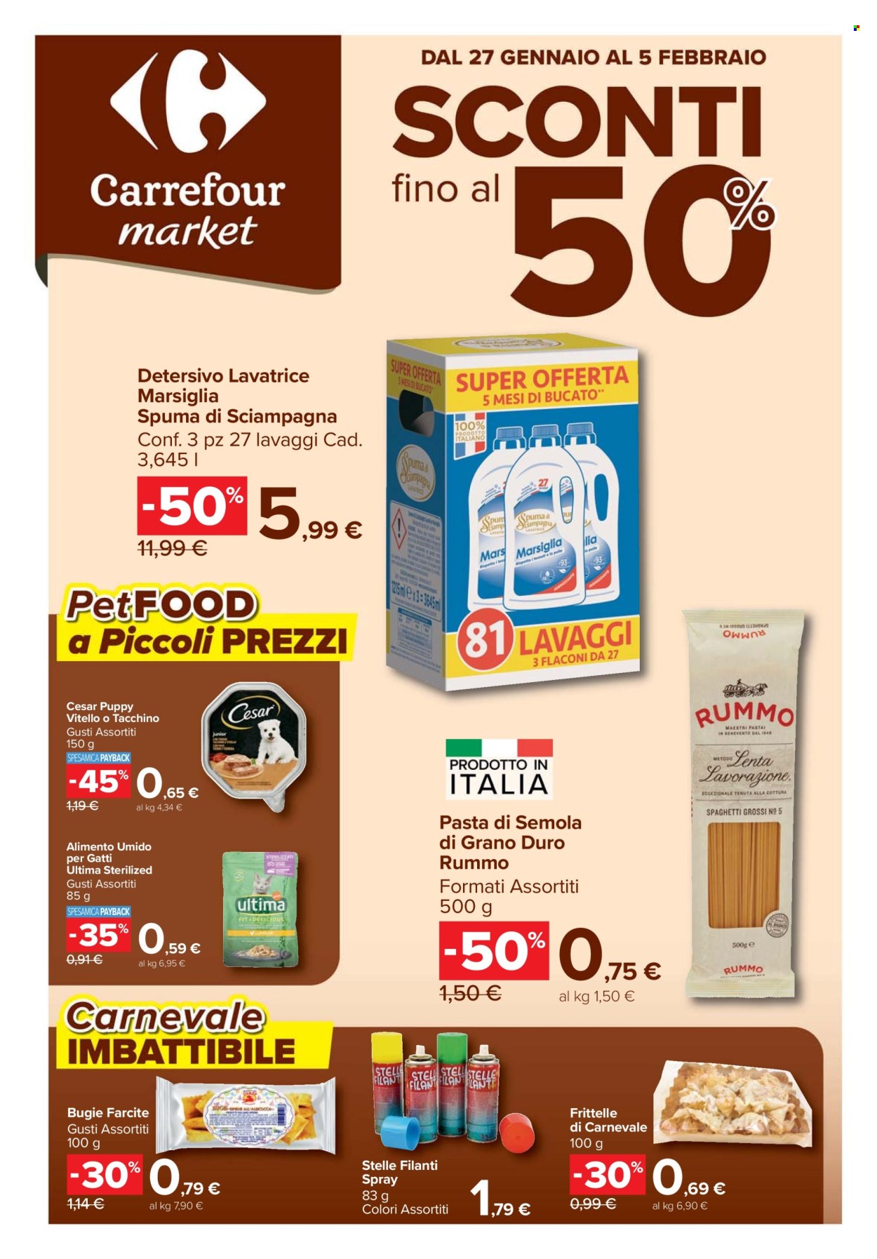Volantino Carrefour - 27/1/2026 - 5/2/2026. Pagina 1