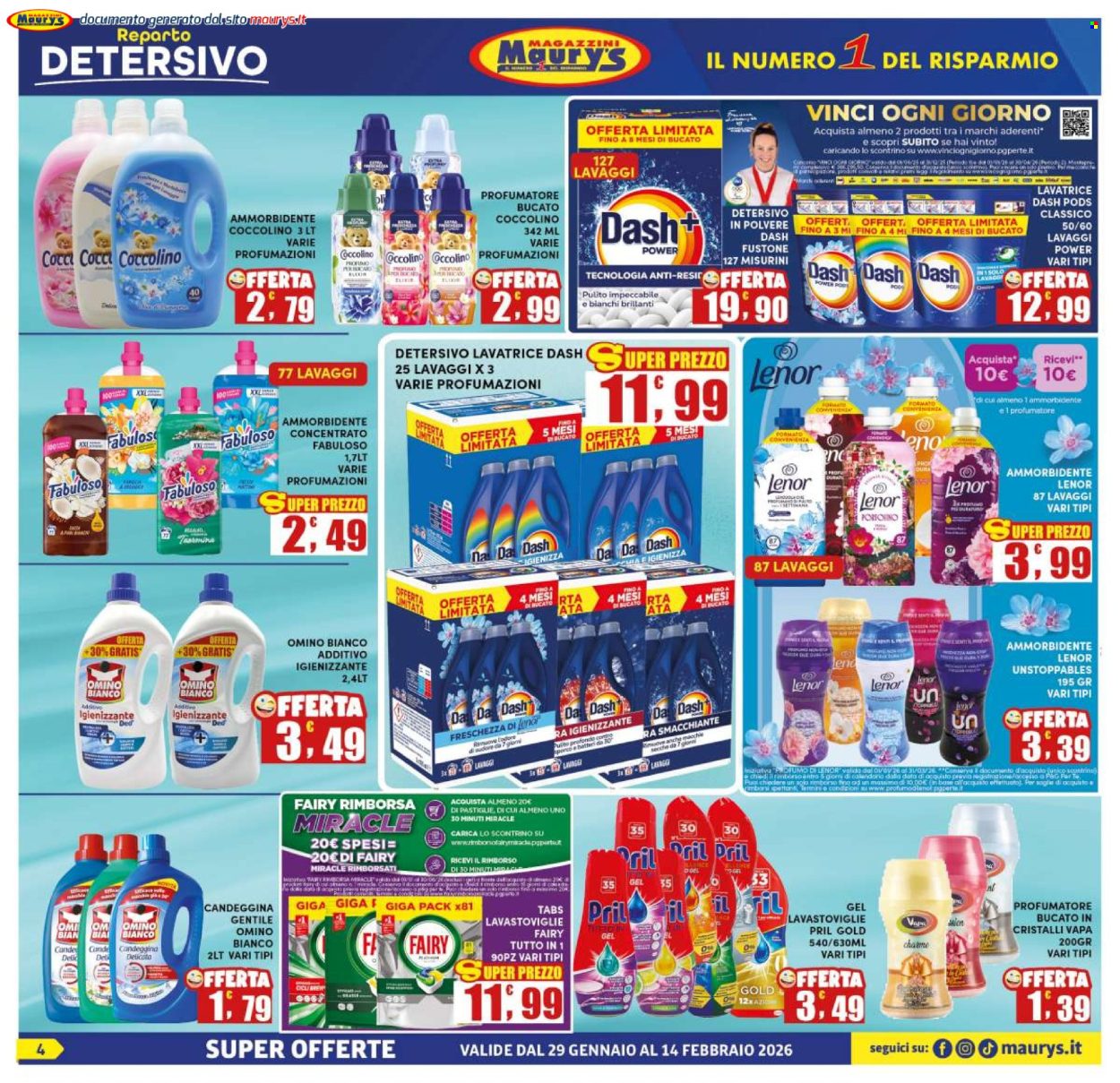 Volantino Maury's - 29/1/2026 - 14/2/2026. Pagina 4