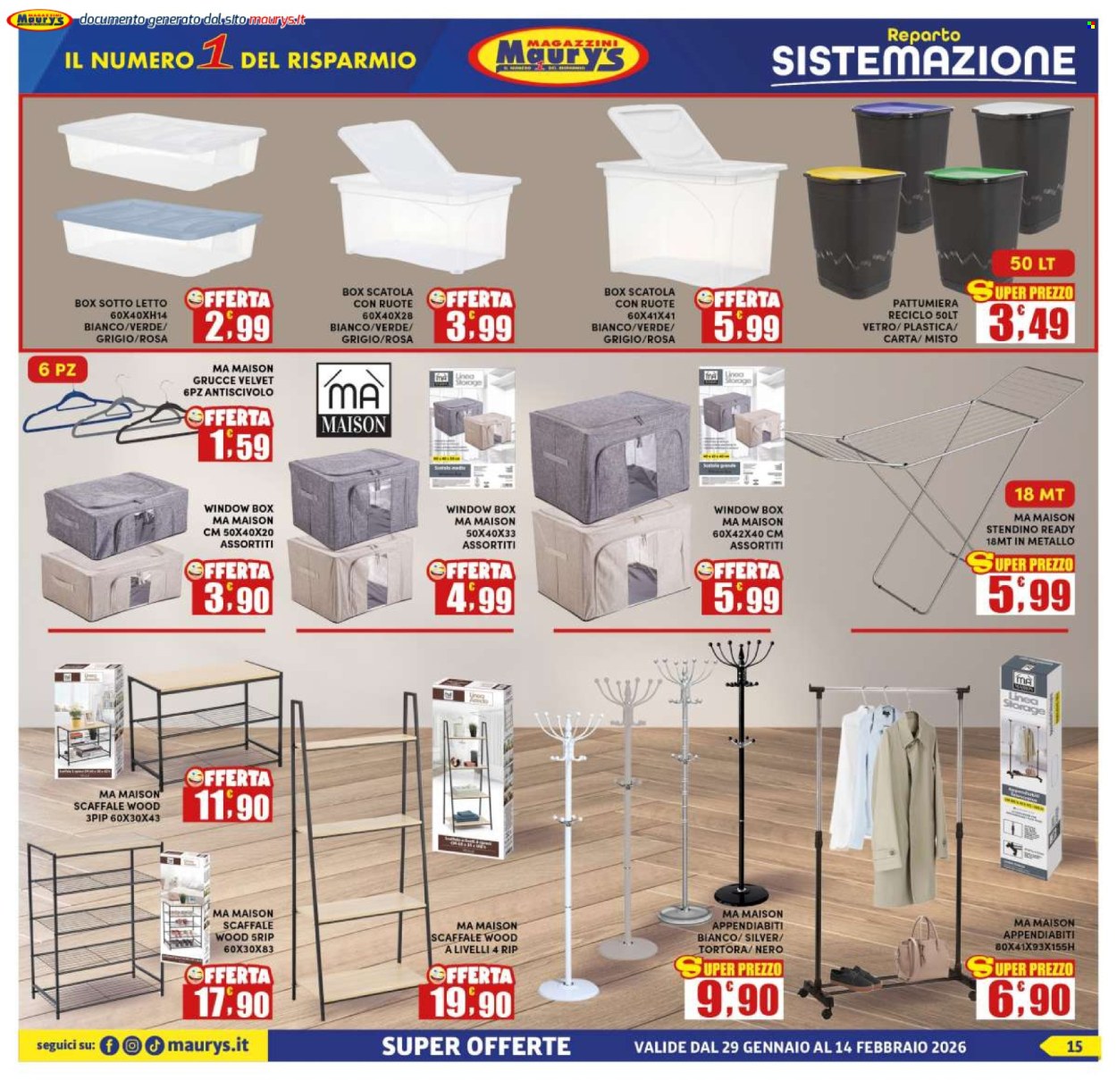Volantino Maury's - 29/1/2026 - 14/2/2026. Pagina 15