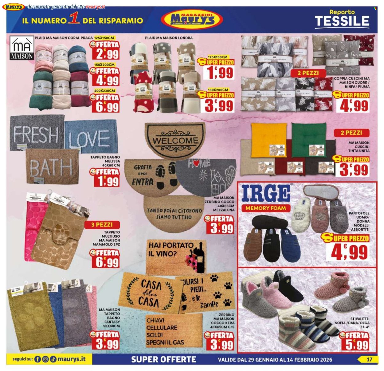 Volantino Maury's - 29/1/2026 - 14/2/2026. Pagina 17