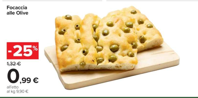 Focaccia alle Olive