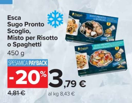 Esca Sugo Pronto Scoglio, Misto per Risotto o Spaghetti