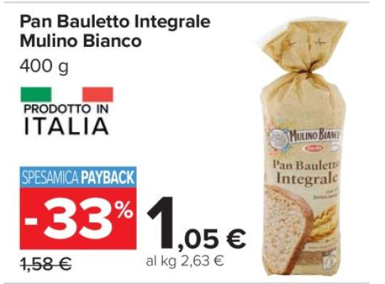Pan Bauletto Integrale Mulino Bianco