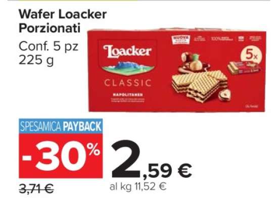 Wafer Loacker Porzionati