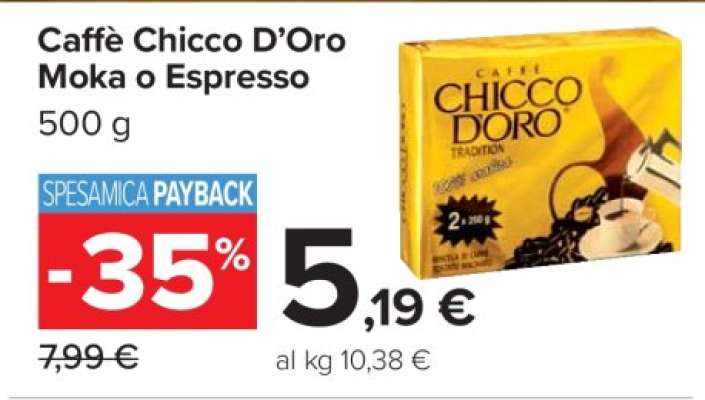 Caffè Chicco D’Oro Moka o Espresso