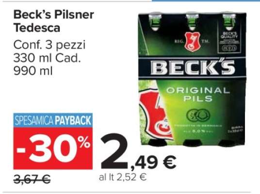 Beck’s Pilsner Tedesca