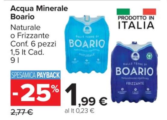 ACQUA MINERALE BOARIO