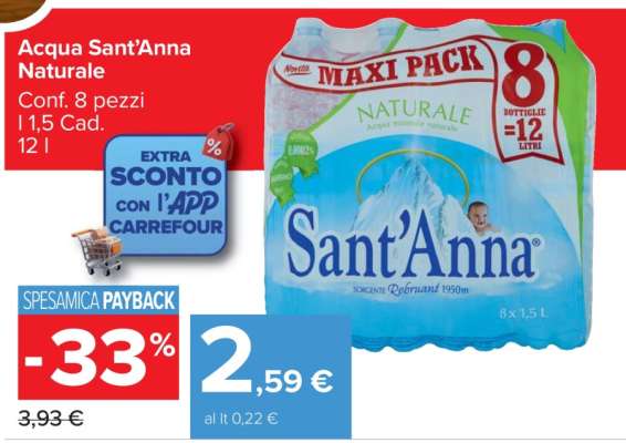 Acqua Sant'Anna Naturale