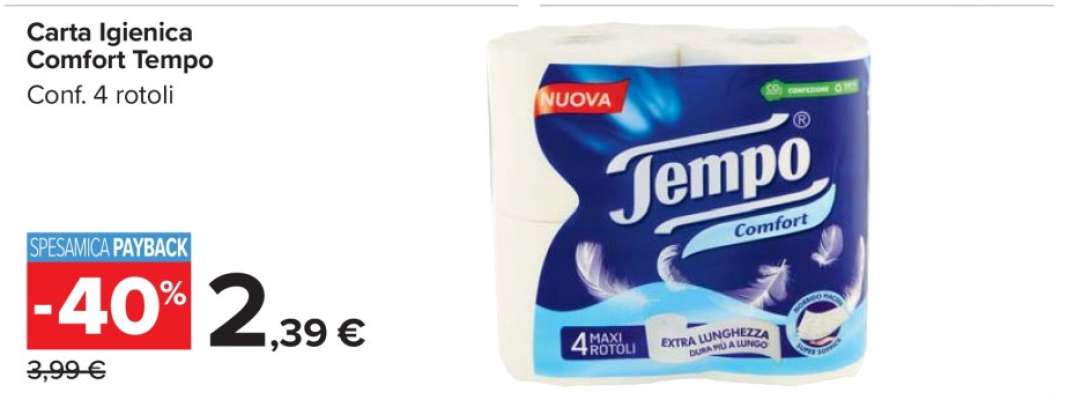 CARTA IGIENICA COMFORT TEMPO