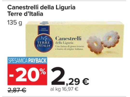 Canestrelli della Liguria Terre d’Italia