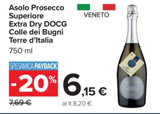 Asolo Prosecco Superiore Extra Dry DOCG Colle dei Bugni Terre d’Italia