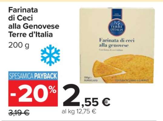 Farinata di Ceci alla Genovese Terre d’Italia