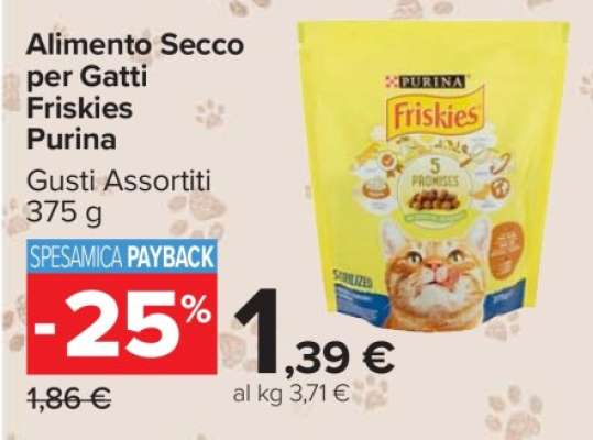 Alimento Secco per Gatti Friskies Purina