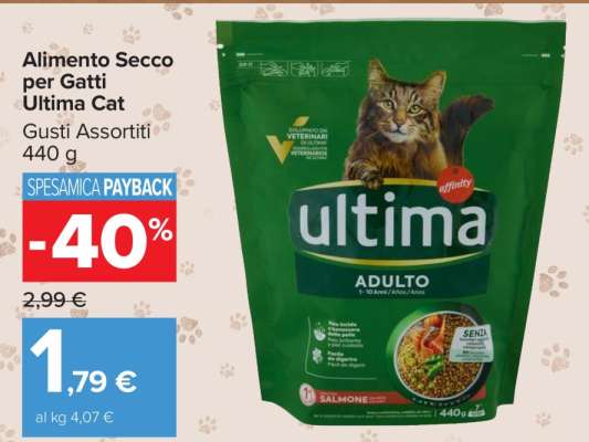 Alimento Secco per Gatti Ultima Cat