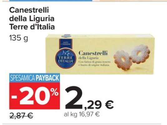 Canestrelli della Liguria Terre d’Italia