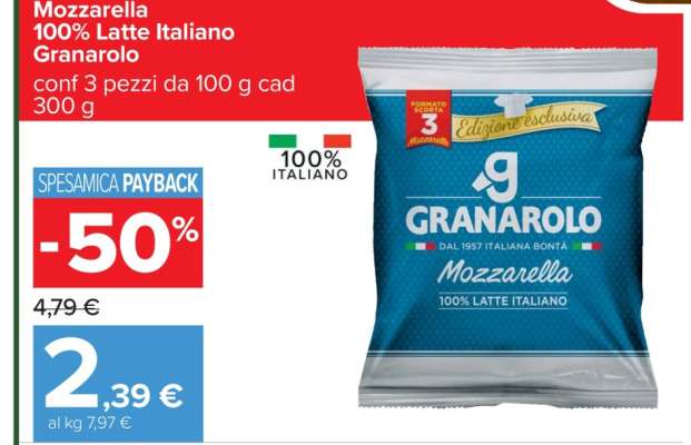 Mozzarella 100% Latte Italiano Granarolo