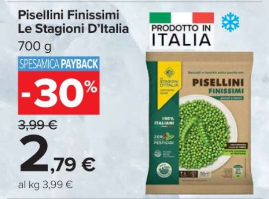 PISELLINI FINISSIMI LE STAGIONI D’ITALIA