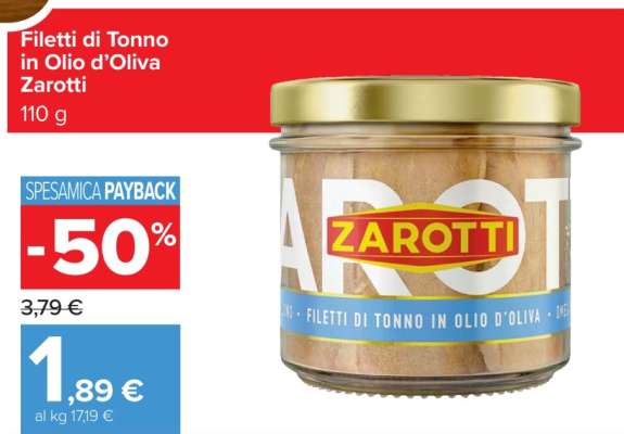 Filetti di Tonno in Olio d’Oliva Zarotti