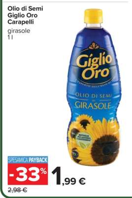 Olio di Semi Giglio Oro Carapelli