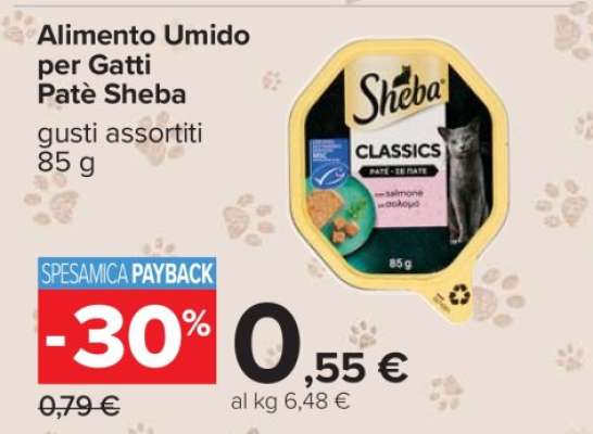 Alimento Umido per Gatti Patè Sheba