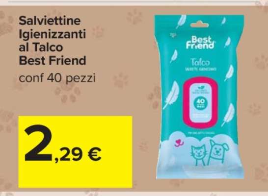 Salviettine Igienizzanti al Talco Best Friend