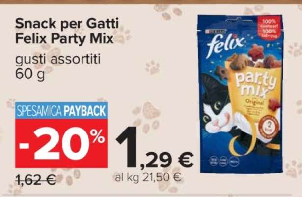 Snack per Gatti Felix Party Mix