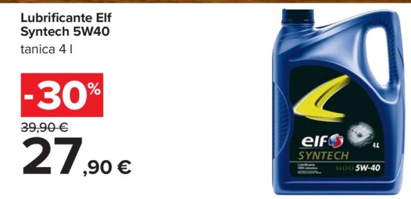 Lubrificante Elf Syntech 5W40