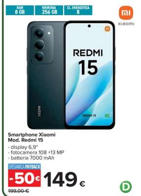 Smartphone Xiaomi Mod. Redmi 15