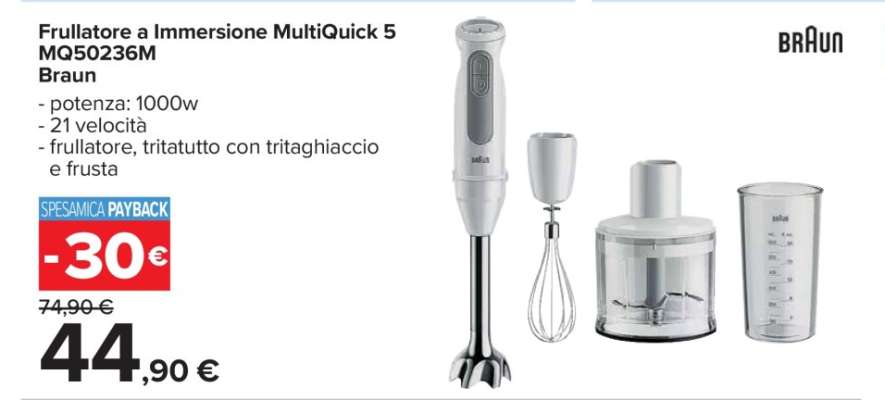 Frullatore a Immersione MultiQuick 5 MQ50236M