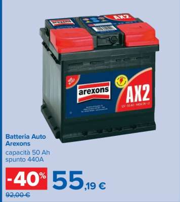 Batteria Auto Arexons