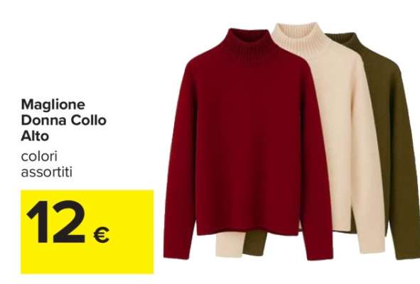 Maglione Donna Collo Alto