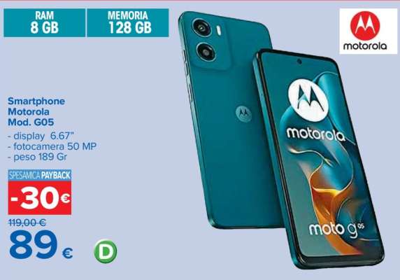 Smartphone Motorola Mod. G05