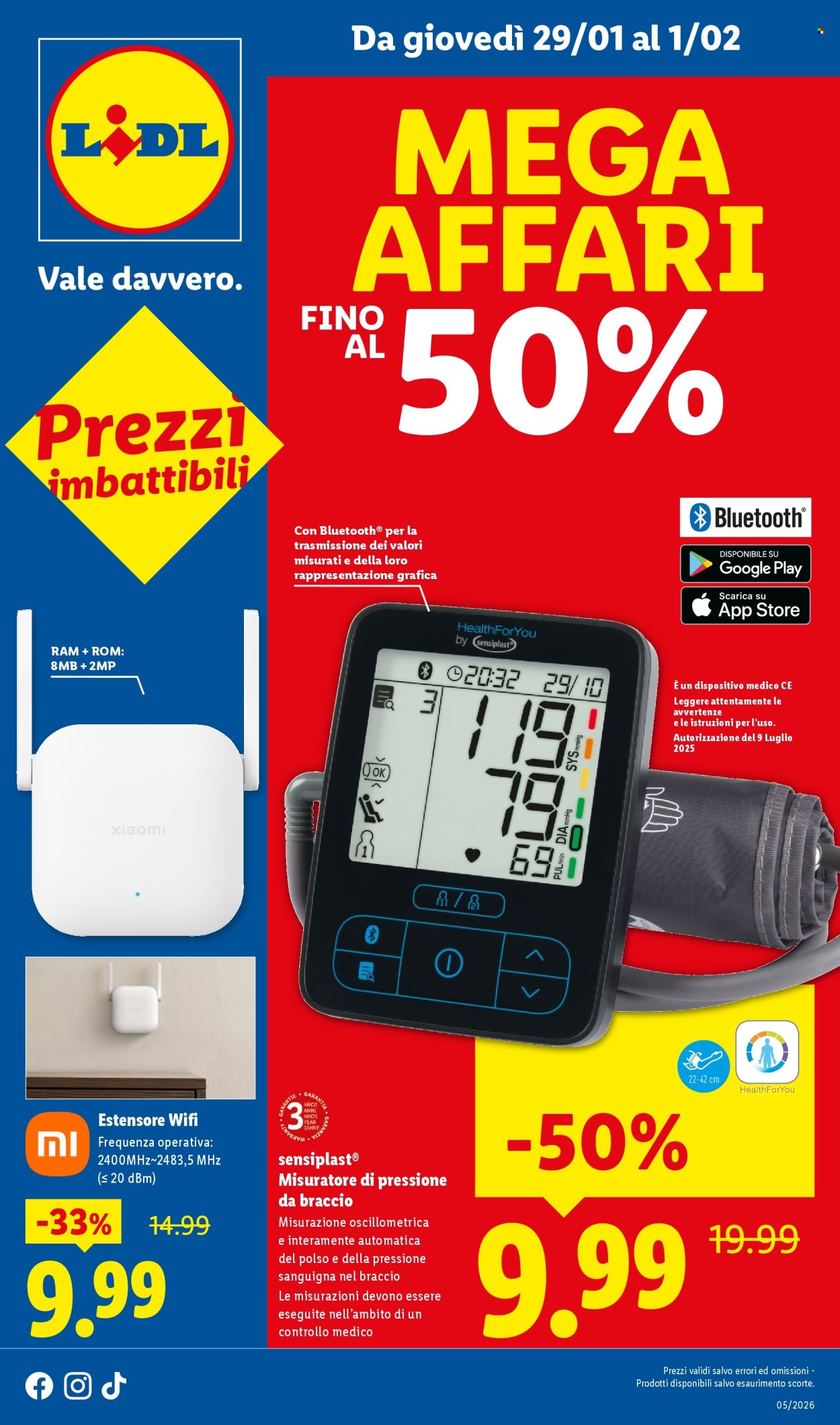 Volantino Lidl - 29/1/2026 - 1/2/2026. Pagina 1