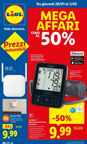 Volantino Lidl - 29/1/2026 - 1/2/2026.