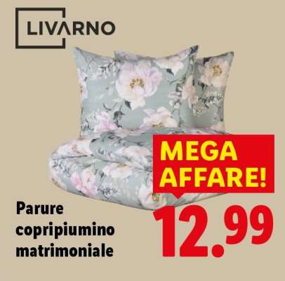 LIVARNO Parure copripiumino matrimoniale