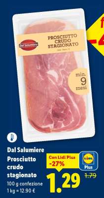 Dal Salumiere Prosciutto crudo stagionato