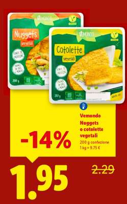 Vemondo Nuggets o cotolette vegetali